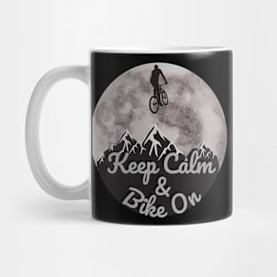 Keep Calm & Bike on.Retro bicycle Mug